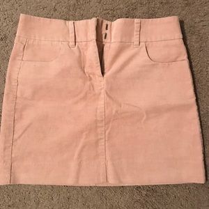 Jcrew blush corduroy mini skirt